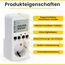 Offgridtec Digitaler Timer-Schalter mit Dämmerungssensor, 4 Modi, Einstellbare Helligkeit 0–99, Countdown, Auto EIN/AUS & Immer-EIN, Energiesparende Hausautomatisierung (230V 50Hz, 16A 3680W)