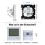 KETOTEK Thermostat WiFi für Boiler/Fussbodenheizung Wasser 3A 230V Unterputz Kompatibel mit Alexa, Intelligent Raumthermostat Gastherme WLAN mit Tuya/Smart Life APP, Wöchentlich Programmierbar, Weiß