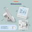 Beok Heizungsthermostat Programmierbar Raumthermostat Digital Wandthermostat für elektrische Fußbodenheizung 16A TOL47EP