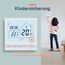 Beok Heizungsthermostat Programmierbar Raumthermostat Digital Wandthermostat für elektrische Fußbodenheizung 16A TOL47EP