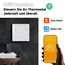 Beok Thermostat Heizung Smart, Programmierbar Thermostat Fussbodenheizung für Kesselheizung, WiFi Raumthermostat mit Digital LCD-Display Kompatibel mit Alexa, Google Home 3A TGW60W-WIFI-WPB Weiß
