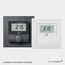 Homematic IP Smart Home Wandthermostat mit Luftfeuchtigkeitssensor, anthrazit, digitales Thermostat + Homematic IP Tischaufsteller - anthrazit, für batterieversorgte Gertäte im 55er-Format