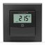 Homematic IP Temperatur- und Luftfeuchtigkeitssensor mit Display – innen, Smart Home, anthrazit, steuert Heizkörper/Fußbodenheizung per App, Alexa, Temperaturmessung, Energie sparen, 160551A0