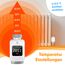 KESSER® Heizkörperthermostat 4er Set WiFi Heizungsregler | Heizungsthermostat WLAN mit Smart Home App Steuerung | Thermostat Alexa, Google Assistant mit 6 Heizkörperventilen | Energie & Kosten sparen