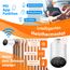 KESSER® Heizkörperthermostat 4er Set WiFi Heizungsregler | Heizungsthermostat WLAN mit Smart Home App Steuerung | Thermostat Alexa, Google Assistant mit 6 Heizkörperventilen | Energie & Kosten sparen