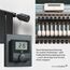 Homematic IP Smart Home Wandthermostat mit Luftfeuchtigkeitssensor, anthrazit, digitales Thermostat + Homematic IP Tischaufsteller - anthrazit, für batterieversorgte Gertäte im 55er-Format