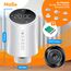 KESSER® Heizkörperthermostat 2er Set WiFi Heizungsregler | Heizungsthermostat WLAN mit Smart Home App Steuerung | Thermostat Alexa, Google Assistant mit 6 Heizkörperventilen | Energie & Kosten sparen