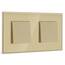 BSEED Lichtschalter 1 Fach 1 Weg +1 Fach 1 Weg Glas Lichtschalter Unterputz Taste Schalter Wandschalter Gold Kristall Kippschalter