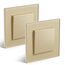BSEED Lichtschalter 1 Fach 3 Wege Glas Schaltumschalter Unterputz Taste Schalter Kreuzschalter Gold Kristall Kippschalter 2Pack