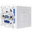 Proventa LED Dimmer 230V – Trailing Edge Dimmschalter 250W, Drehdimmer für dimmbare LED & Halogenlampen, Unterputz, IP20, 2-Draht-System, weiß glänzend, kompatibel mit Markenschalterprogrammen