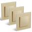 BSEED Rückstellschalter Lichtschalter 1 Fach 1 Weg Glas Rückstellschalter Unterputz Taste Schalter Wandschalter Golden (Nach Drücken in ursprüngliche Position zurückspringen) 3Pack