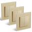 BSEED Lichtschalter 2 Fach 2 Wege Glas Lichtschalter Unterputz Taste Schalter Wechselschalter Gold Kristall Kippschalter 3Pack