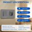 BSEED Lichtschalter mit Steckdose 3 Fach 1 Weg,Wandschalter mit 16A Schuko Steckdose mit USB Anschluss (Max. 2.1A) Typ C Port Grau,Physische Unterputz Wandschalter mit Steckdose- 157mm