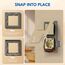 BSEED Lichtschalter mit Steckdose 2 Fach 2 Wege,Wandschalter mit 16A Schuko Steckdose mit USB Anschluss (Max. 2.1A) Typ C Port Gold,Physische Unterputz Wechselschalter mit Steckdose- 157mm