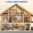 BSEED Lichtschalter mit Steckdose 2 Fach 2 Wege,Wandschalter mit 16A Schuko Steckdose mit USB Anschluss (Max. 2.1A) Typ C Port Grau,Physische Unterputz Wechselschalter mit Steckdose- 157mm