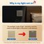 BSEED Lichtschalter 2 Fach 1 Weg Glas Lichtschalter Unterputz Taste Schalter Wandschalter Gold Kristall Kippschalter 2Pack