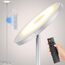 42W Stehlampe Wohnzimmer Grau, 4200LM LED Deckenfluter mit Seitenleuchten 2700K-6500K Stufenloses Dimmen , Fernbedienung und Touch-Steuerung, Moderne Dimmbar Stehlampe für Wohnzimmer Schlafzimmer Büro