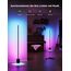 Govee LED Stehlampe Dimmbar RGBIC, 1725LM Stehlampe Wohnzimmer Arbeiten mit Matter,152cm RGBIC Moderne Schwarz,16 Millionen Farben Szenenmodi, Musikmodus für Deko Schlafzimmer Spielzimmer