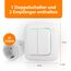 Smartwares SH4-99575 Indoor-Steckdosenschalterset mit Doppellichtschalter – Plug & Connect, 2Smarte Steckdosen, Drahtloser Doppelter Lichtschalter.433,92 MHz Frequenz, 30m Funkreichweite,2300WLeistung