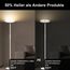 Weiß LED Stehlampe , 3600LM 36W Deckenfluter Dimmbar Stehlampe Wohnzimmer 2700K-6500K Stufenloses Dimmen, Fernbedienung und Touch-Steuerung, Moderne Standleuchte für Wohnzimmer Schlafzimmer Büro
