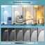 42W Stehlampe Wohnzimmer, 4200LM LED Deckenfluter mit Leselampe 2700K-6500K Stufenloses Dimmen , Fernbedienung und Touch-Steuerung, Moderne Dimmbar Standleuchte für Wohnzimmer Schlafzimmer Büro
