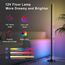 Lanmonlily LED Stehlampe mit Fernbedienung und APP, RGBICW Stehlampe Dimmbar, mit Alexa und Google, Musik Sync, 16 Millionen Farben, 68 Szenenmodi, Stilvolle Stehleuchte für Schlafzimmer