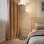 BBHome Stehlampe Wohnzimmer LED, 27W Deckenfluter LED Dimmbar mit 6W leselampe, 3000K-6500K Moderne Dimmbar Stehlampe mit Fernbedienung & Berührung für Wohnzimmer, Schlafzimmer, Büro (silber)