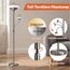 BBHome Stehlampe Wohnzimmer LED, 27W Deckenfluter LED Dimmbar mit 6W leselampe, 3000K-6500K Moderne Dimmbar Stehlampe mit Fernbedienung & Berührung für Wohnzimmer, Schlafzimmer, Büro (silber)