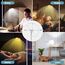 42W Stehlampe Wohnzimmer Grau, 4200LM LED Deckenfluter mit Seitenleuchten 2700K-6500K Stufenloses Dimmen , Fernbedienung und Touch-Steuerung, Moderne Dimmbar Stehlampe für Wohnzimmer Schlafzimmer Büro