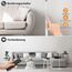 Amdelne Stehlampe Dimmbar Weiß, Stehlampe Wohnzimmer mit 6 Szenemodi & 1H Timer, 12W 1400lm Stehleuchte LED mit Fernbedienung & Touch Steuerung, 360° Schwenkbare Sofa Leselampe für Schlafzimmer Büro
