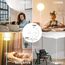 Weiß LED Stehlampe , 3600LM 36W Deckenfluter Dimmbar Stehlampe Wohnzimmer 2700K-6500K Stufenloses Dimmen, Fernbedienung und Touch-Steuerung, Moderne Standleuchte für Wohnzimmer Schlafzimmer Büro