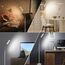 Amdelne Stehlampe Dimmbar Weiß, Stehlampe Wohnzimmer mit 6 Szenemodi & 1H Timer, 12W 1400lm Stehleuchte LED mit Fernbedienung & Touch Steuerung, 360° Schwenkbare Sofa Leselampe für Schlafzimmer Büro