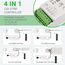 JOYLIT LED Streifen Controller 12-48V 4 Polig 5A/CH 4 in 1, 2.4G PWM Dimmbarer Farbwechsel RGB RGBW CCT Einfarbig Licht Strip Controller, Kompatibel mit V1 V2 V3 VP T1 T2 T3 T4 (Ohne Fernbedienung)