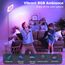 RGB Stehlampe LED Dimmbare，42W Superhelle Farbwechsel Standleuchte Doppelseitig Modern Deckenfluter mit Fernbedienung , 2700K-6500K Touch Stehlampe Leselampe für Wohnzimmer Schlafzimmer Büro Hotel