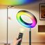 RGB Stehlampe LED Dimmbare，42W Superhelle Farbwechsel Standleuchte Doppelseitig Modern Deckenfluter mit Fernbedienung , 2700K-6500K Touch Stehlampe Leselampe für Wohnzimmer Schlafzimmer Büro Hotel