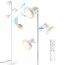 SIBRILLE Stehlampe Wohnzimmer 36W 2500LM Stehlampe LED Dimmbar, Fernbedienung&Touch-Steuerung, 2700K-6500K 3-Licht Leselampe Stehleuchte Moderne Deckenfluter LED Dimmbar für Wohnzimmer Büro, Weiß