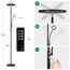 Modlicht 35W Stehlampe LED Dimmbar Schwarz, 4200LM Stehlampe Leselampe mit Fernbedienung & Touch-Steuerung, 3000-6000K Deckenfluter LED mit Leselampe, Standleuchten für Wohnzimmer Schlafzimmer Büro