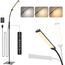 Mojimdo 120 LED Stehlampe, helle Stehlampen für Wohnzimmer, 3 Farbmodi & 10 Helligkeiten 3000K-6000K Standlicht, Schwanenhals Leselampe mit Touch Control für Schlafzimmer Büro