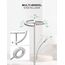 Anten Stehlampe LED 20W mit 7W Leselampe Grau Standleuchte Dimmbar mit Fernbedienung 3000K-6000K Lichtfarbe und Helligkeit Einstellbar Touch Deckenfluter für Wohnzimmer Schlafzimmer Büro