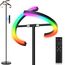 SIBRILLE RGB Stehlampe Wohnzimmer LED Dimmbar 20W, LED Stehlampe RGB Modern Deckenfluter mit Fernbedienung 1300lm, 3000K-6000K Touch Stehleuchte Leselampe für Wohnzimmer Schlafzimmer Büro Hotel