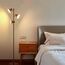 SIBRILLE Stehlampe Wohnzimmer 36W 2500LM Stehlampe LED Dimmbar, Fernbedienung&Touch-Steuerung, 2700K-6500K 3-Licht Leselampe Stehleuchte Moderne Deckenfluter LED Dimmbar für Wohnzimmer Büro, Braun