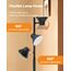 SIBRILLE Stehlampe LED Dimmbar, 36W Deckenfluter LED Dimmbar 2500LM mit Fernbedienung & Berührung 2700K-6500K, 3-Licht Leselampe Moderne Stehleuchte Stehlampe für Wohnzimmer Schlafzimmer Büro Hotel