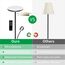 Modlicht 35W Stehlampe LED Dimmbar Schwarz, 4200LM Stehlampe Leselampe mit Fernbedienung & Touch-Steuerung, 3000-6000K Deckenfluter LED mit Leselampe, Standleuchten für Wohnzimmer Schlafzimmer Büro