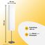 Brilliant Lampe Nerva Standleuchte titan/weiß | 2x C35, E14, geeignet für Kerzenlampen (nicht enthalten) | Mit Fußschalter