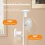 SIBRILLE Stehlampe Wohnzimmer 36W 2500LM Stehlampe LED Dimmbar, Fernbedienung&Touch-Steuerung, 2700K-6500K 3-Licht Leselampe Stehleuchte Moderne Deckenfluter LED Dimmbar für Wohnzimmer Büro, Weiß