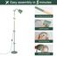 ANTEN Stehlampe | Höhenverstellbare Stehleuchte mit Schwanenhals & E27 Fassung, 159cm Leselampe für Wohnzimmer Schlafzimmer Arbeitszimmer, Modern in Salbeigrün (ohne Leuchtmittel)