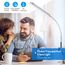 OUTON Stehlampe LED Dimmbar 15W 1500LM, Leselampe mit 4 Farbtemperatur, Fernbedienung und Touch Steuerung, 1H Timer, Leseaufgabe Beleuchtung für Wohnzimmer Schlafzimmer Büro, Silber Grau