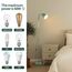 ANTEN Stehlampe | Höhenverstellbare Stehleuchte mit Schwanenhals & E27 Fassung, 159cm Leselampe für Wohnzimmer Schlafzimmer Arbeitszimmer, Modern in Salbeigrün (ohne Leuchtmittel)