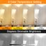OUTON Stehlampe Wohnzimmer mit Leselampe, Deckenfluter LED Dimmbar, 4 Farbtemperaturen, 1H Timer, mit Fernbedienung und 9W Glühbirnen, für Wohnzimmer Büro Schlafzimmer, Silber Grau
