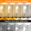 OUTON Stehlampe Wohnzimmer mit Leselampe, LED Dimmbar Deckenfluter, Stehleuchte mit Fernbedienung, 4 Farbtemperaturen, 1H Timer, Speicherfunktion, und 9W Glühbirnen, für Büro Schlafzimmer (Schwarz)